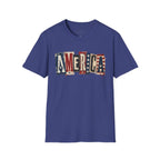 America Vintage Flag T-Shirt — Patriotic USA Graphic Tee for 4th of July