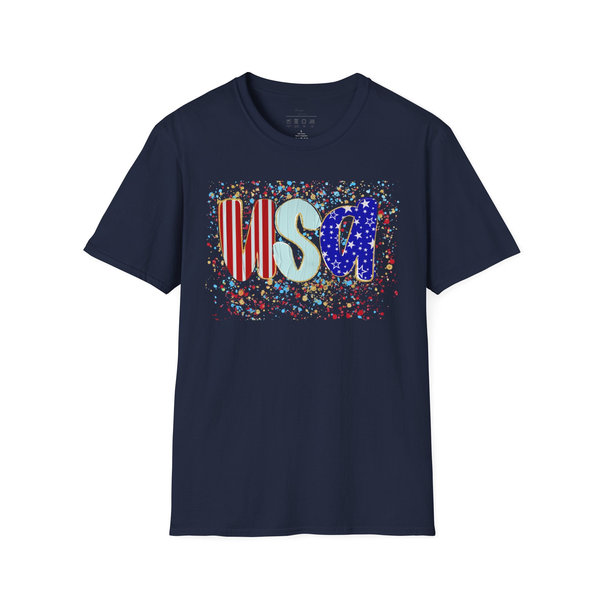 USA Patriotic T-Shirt — Red White & Blue Fourth of July Tee