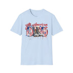 All American Dad T-Shirt — Patriotic Flag Boots Graphic Tee for Father's Day & 4th of July