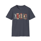 America Vintage Flag T-Shirt — Patriotic USA Graphic Tee for 4th of July