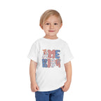 Toddler Tee America   — Patriotic Red White Blue Kids Shirt