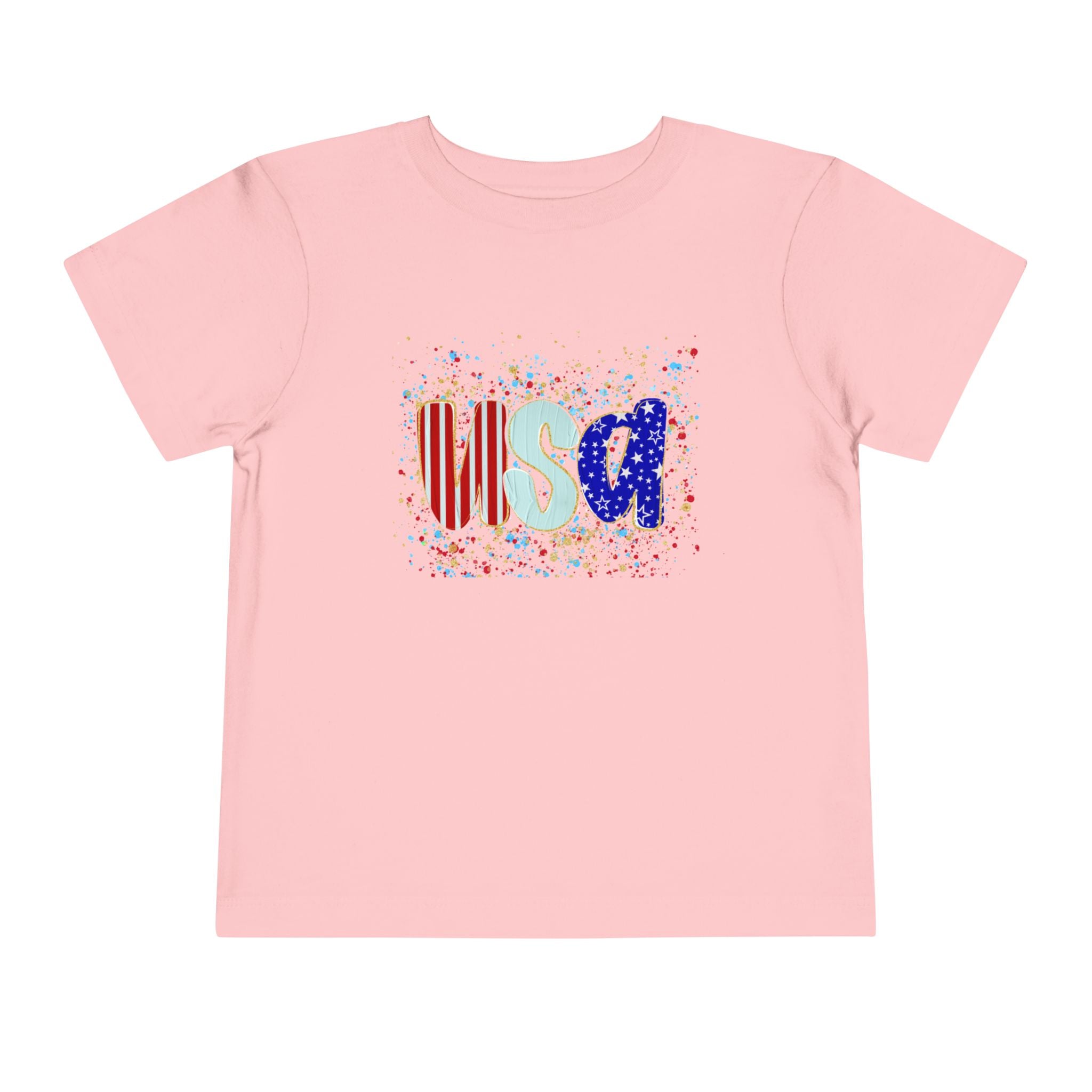 Toddler USA Flag Confetti Tee