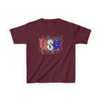 Youth, Kids USA Flag Splash T-Shirt — Patriotic Fourth of July Tee for Children