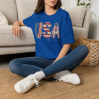 Copy of USA Flag Graphic T-Shirt — Distressed Americana Patriotic Tee