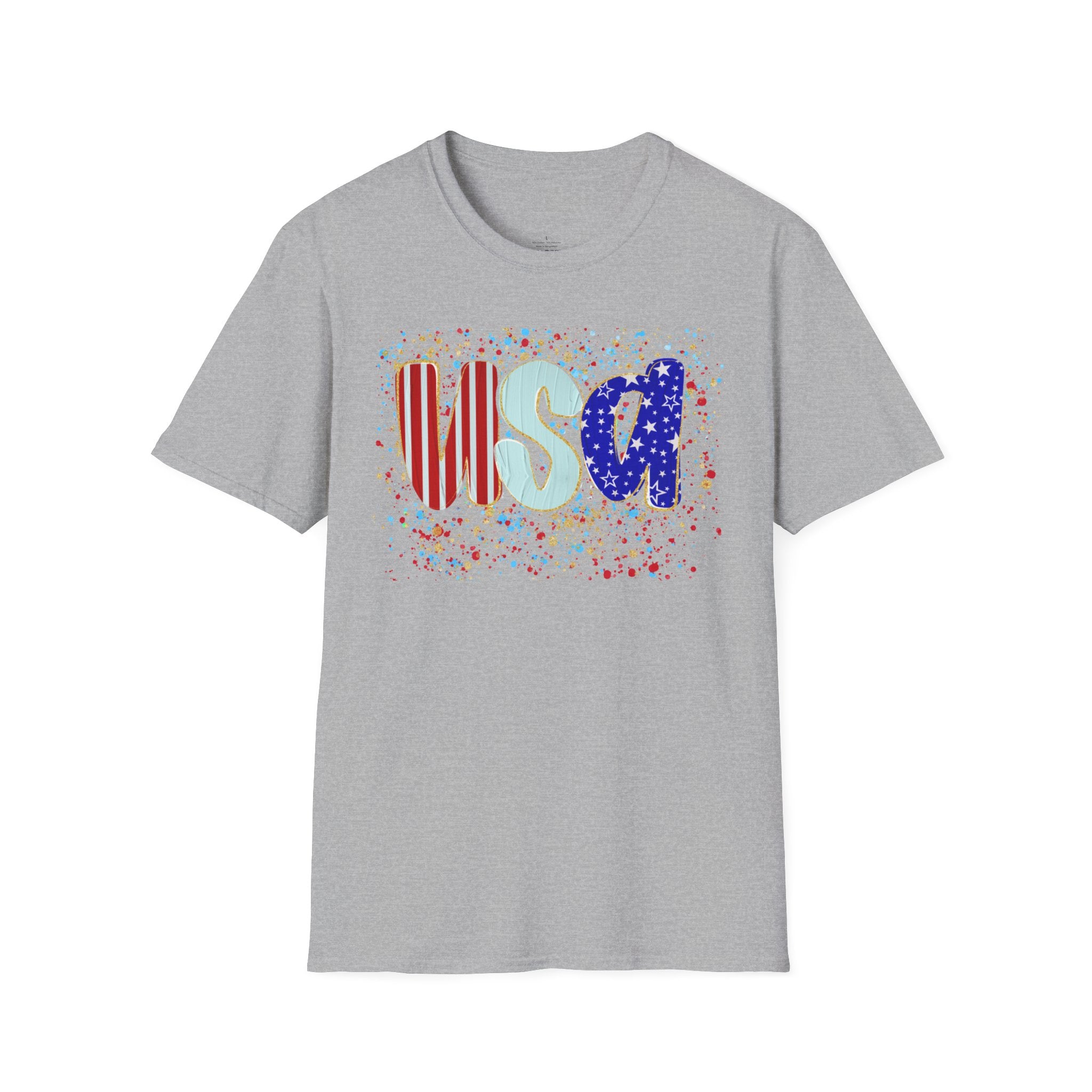 USA Patriotic T-Shirt — Red White & Blue Fourth of July Tee