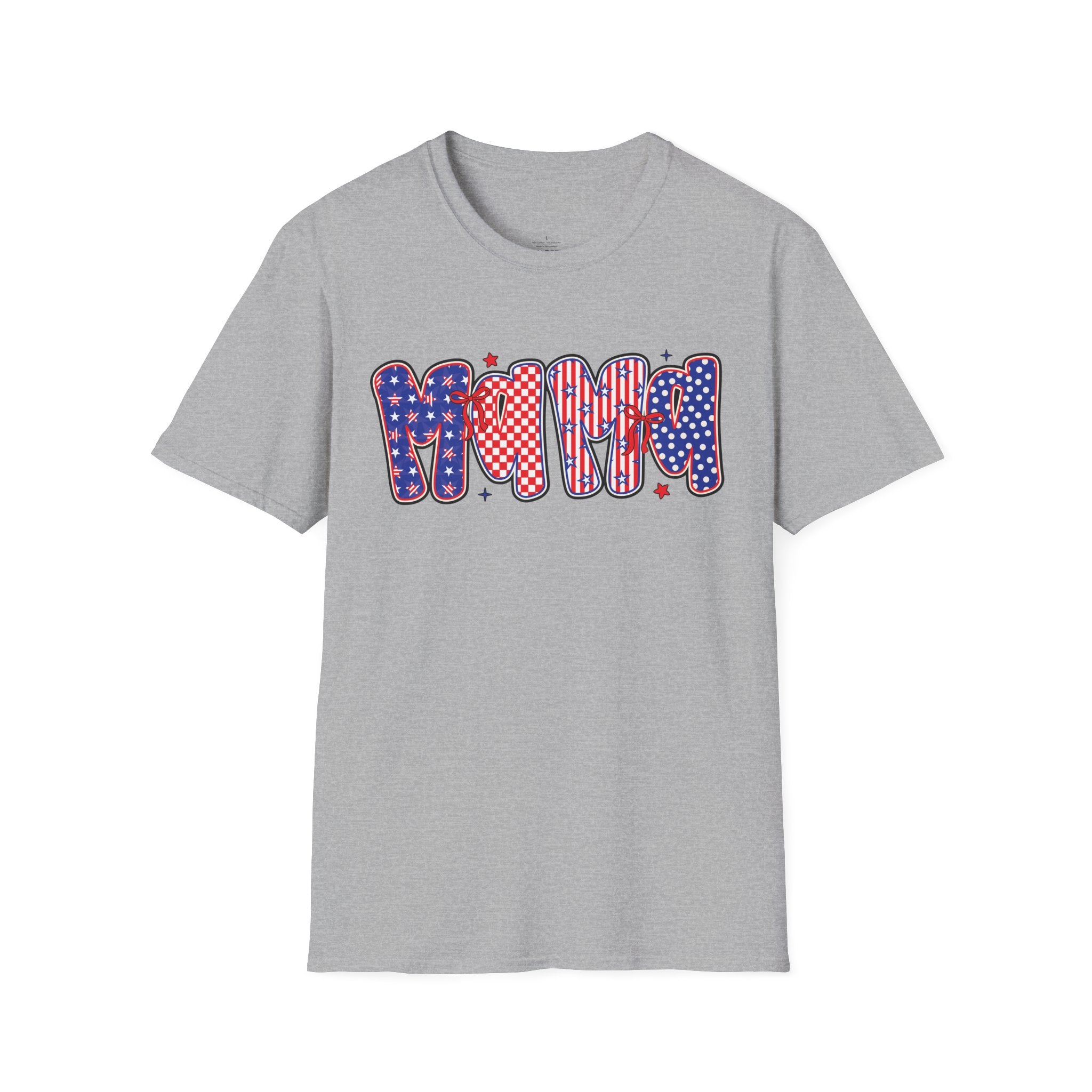 Mama Patriotic American Flag T-Shirt — Fourth of July Mom Tee