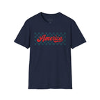 America Checkerboard Graphic T-Shirt
