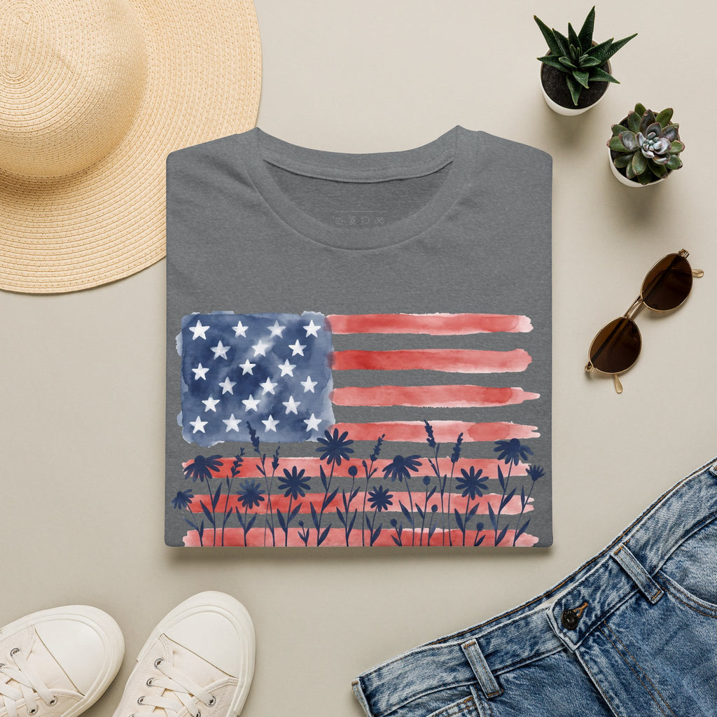 American Flag Palm Trees T-Shirt — “250 Years of Freedom” Patriotic Tee