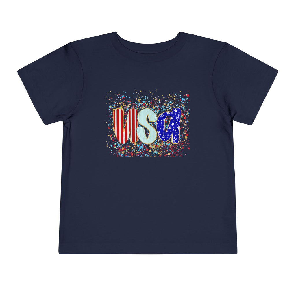 Toddler USA Flag Confetti Tee