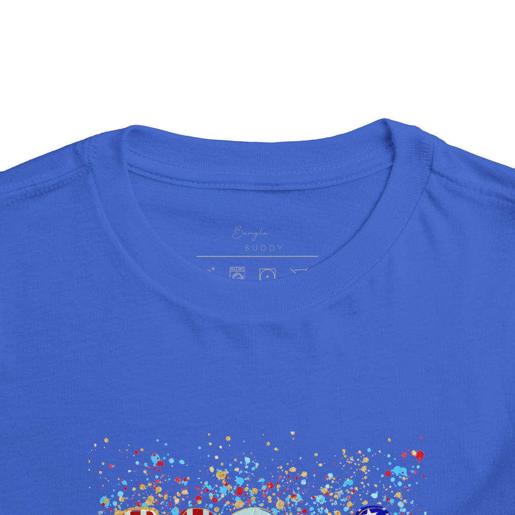 Toddler USA Flag Confetti Tee