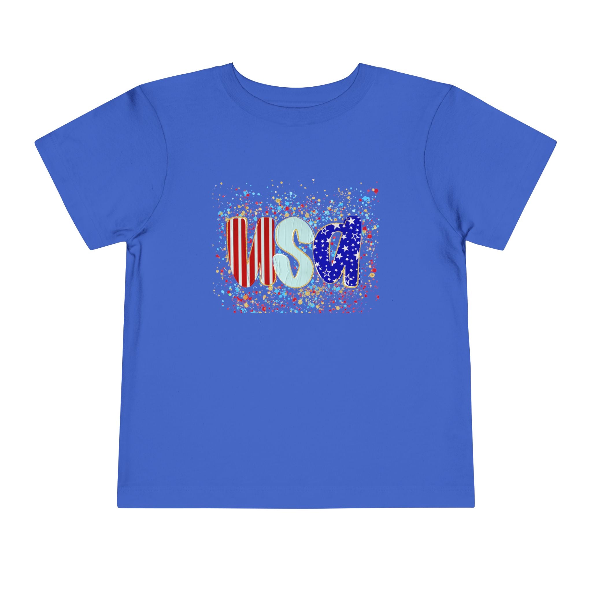 Toddler USA Flag Confetti Tee
