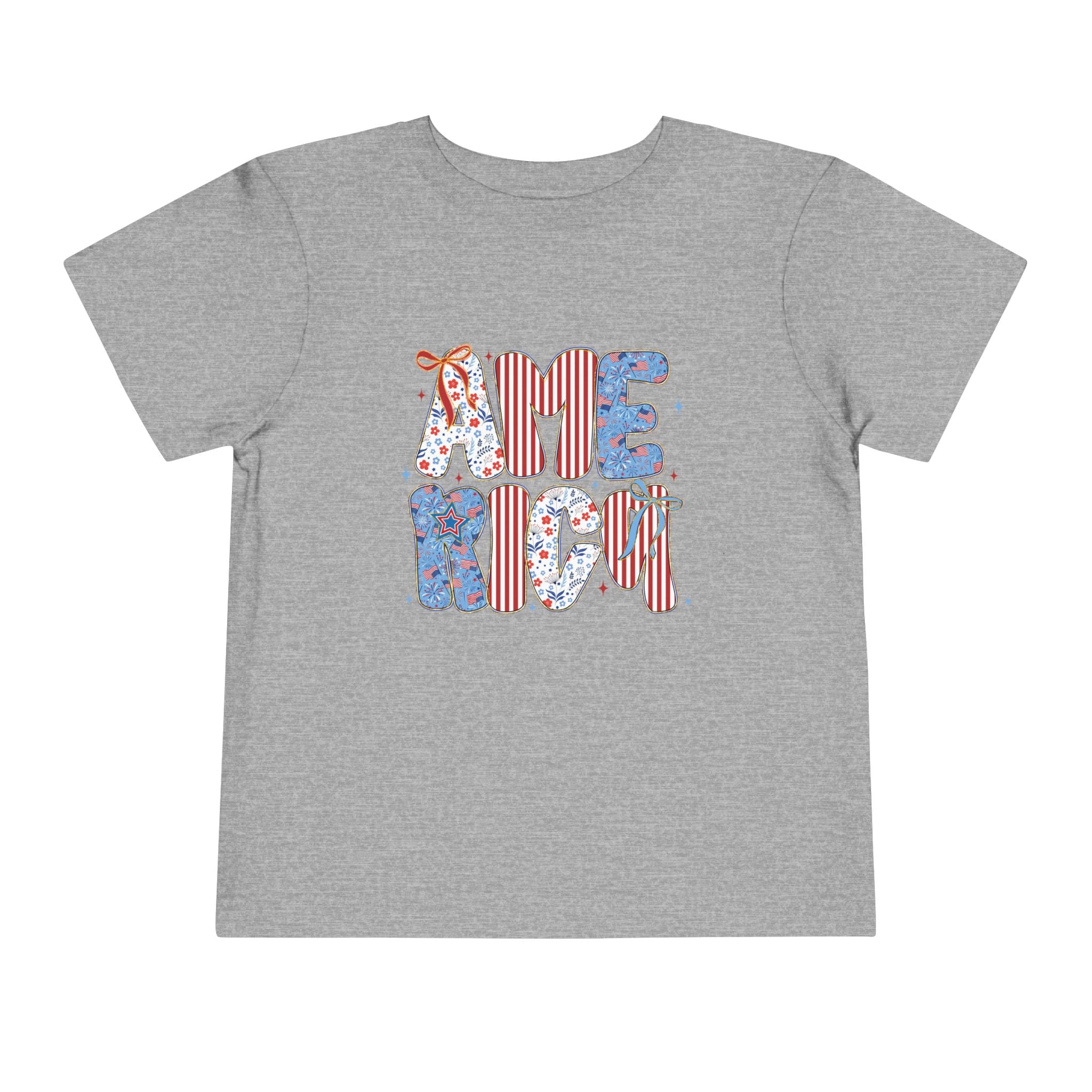 Toddler Tee America   — Patriotic Red White Blue Kids Shirt
