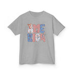 Youth, America Kid’s Tee — Patriotic Red White Blue Graphic