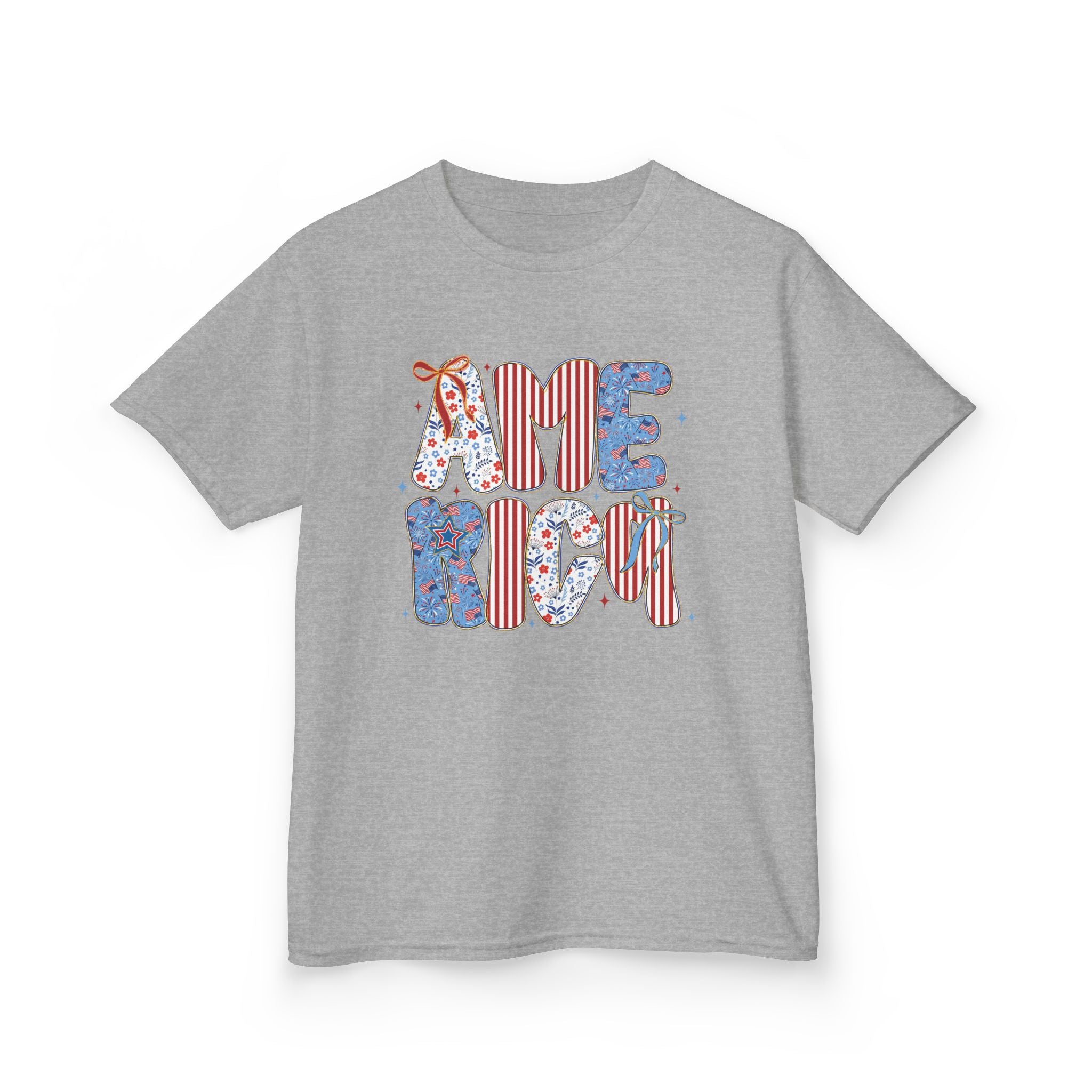 Youth, America Kid’s Tee — Patriotic Red White Blue Graphic