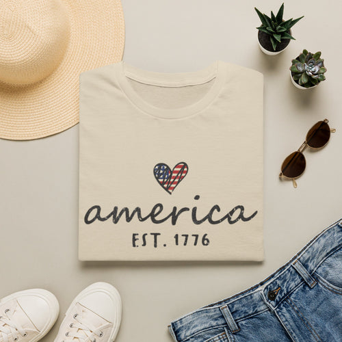 America Est. 1776 Heart T-Shirt