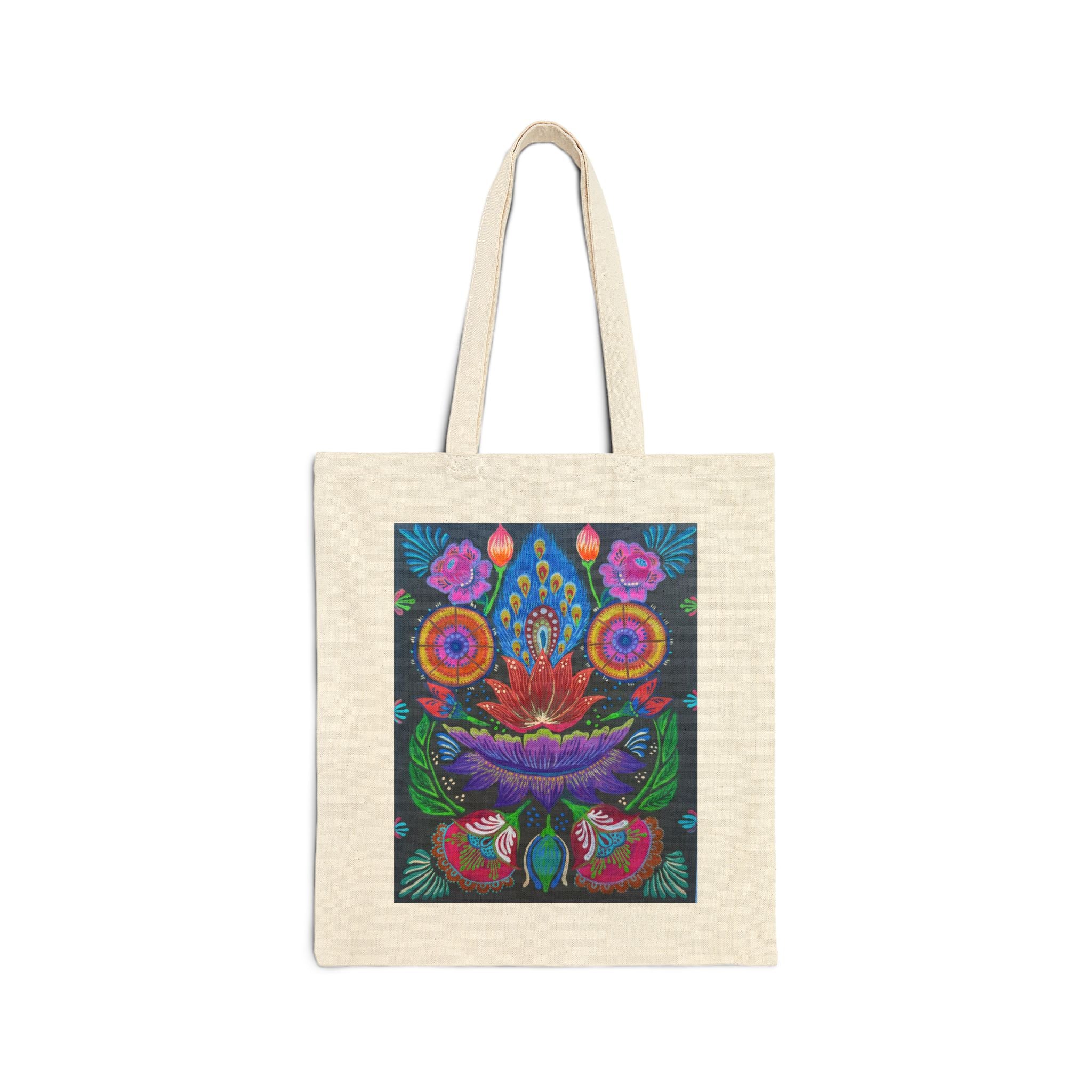 Ricksaw Art Tote Bag — Vibrant Cotton Canvas Market Tote