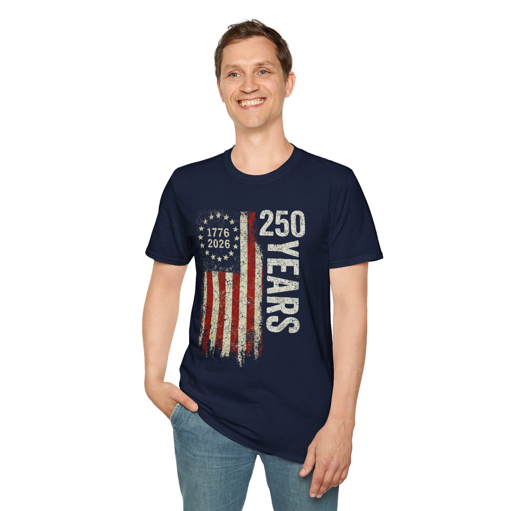 250 Years American Flag T-Shirt
