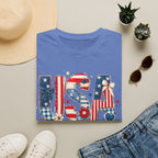 USA Patriotic T-Shirt — Red White Blue Americana Graphic Tee