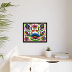 Framed Dhaka Rickshaw Folk Art Canvas
