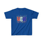 Youth, Kids USA Flag Splash T-Shirt — Patriotic Fourth of July Tee for Children