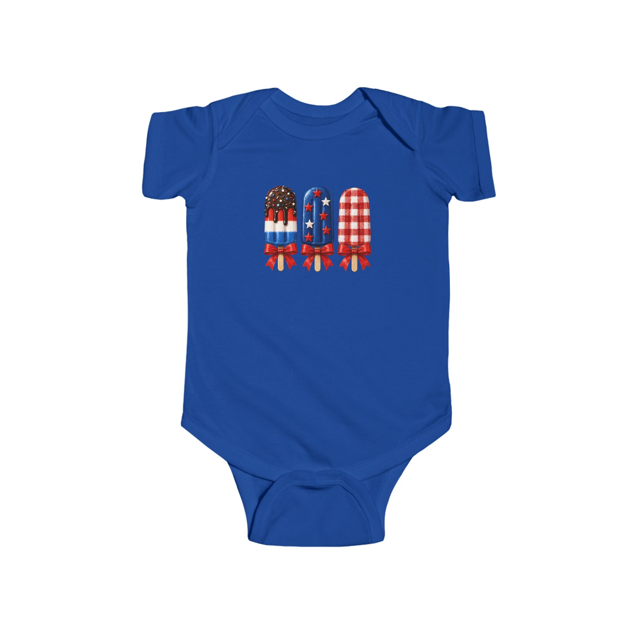 Patriotic Popsicle Baby Bodysuit – 4th of July Infant Onesie