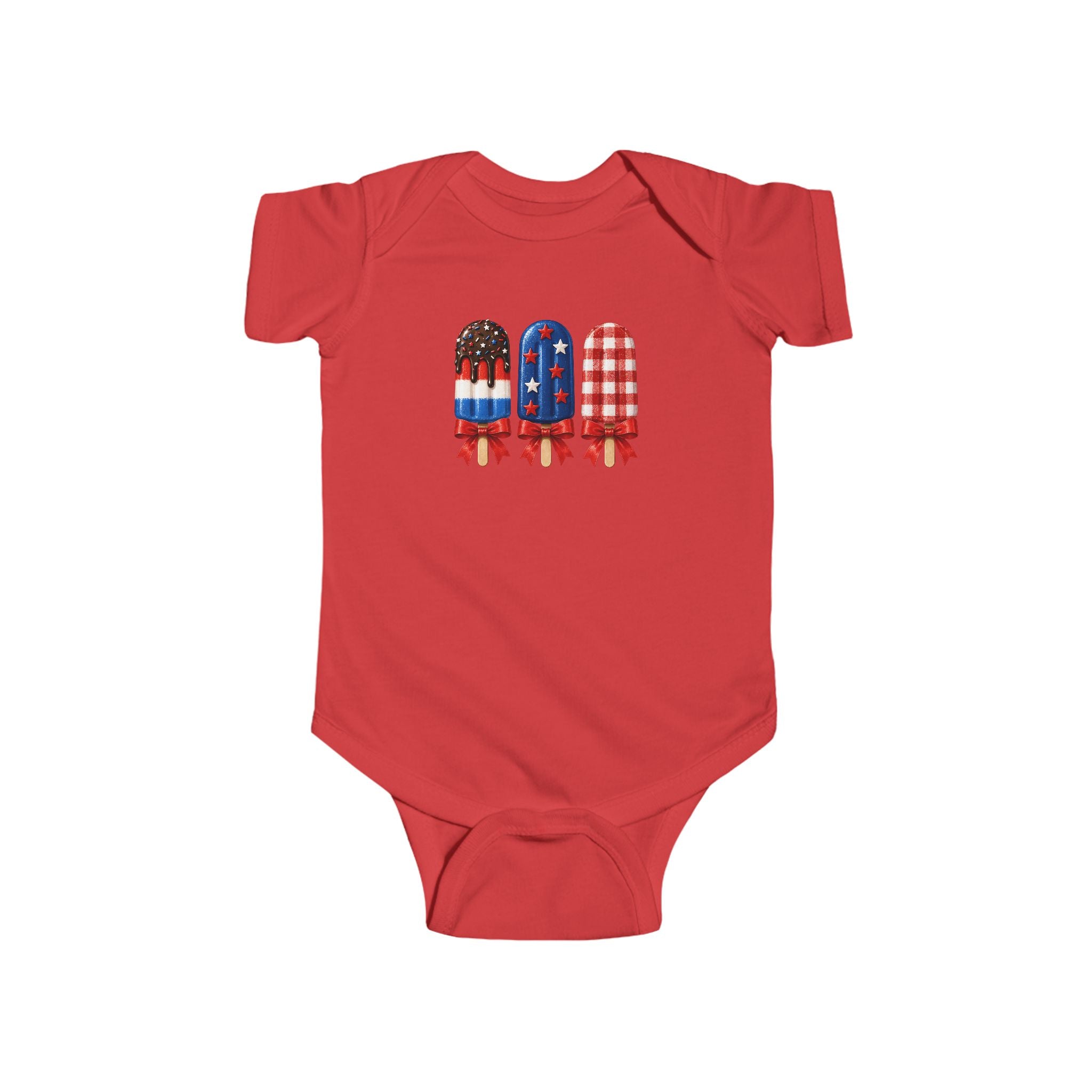 Patriotic Popsicle Baby Bodysuit – 4th of July Infant Onesie