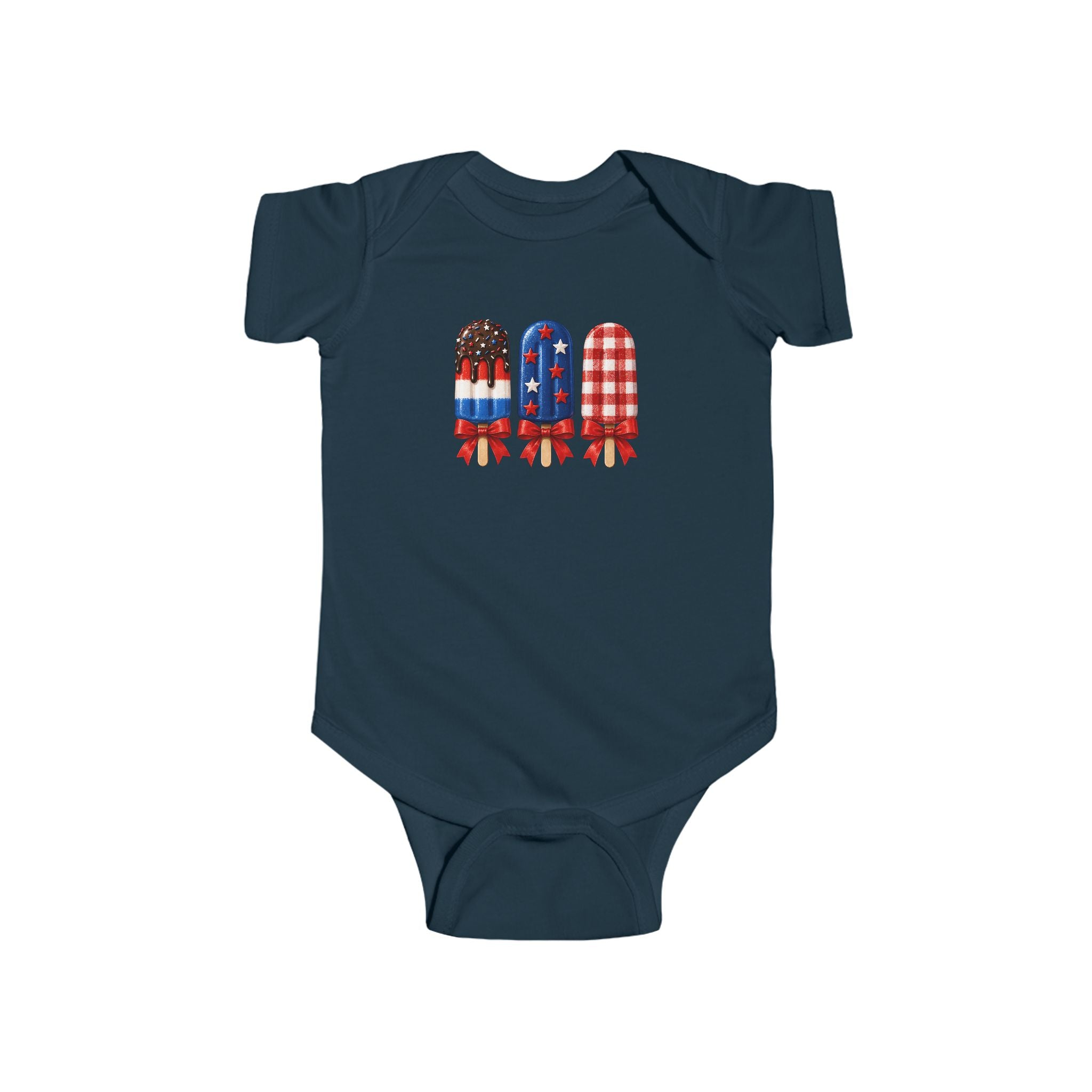 Patriotic Popsicle Baby Bodysuit – 4th of July Infant Onesie