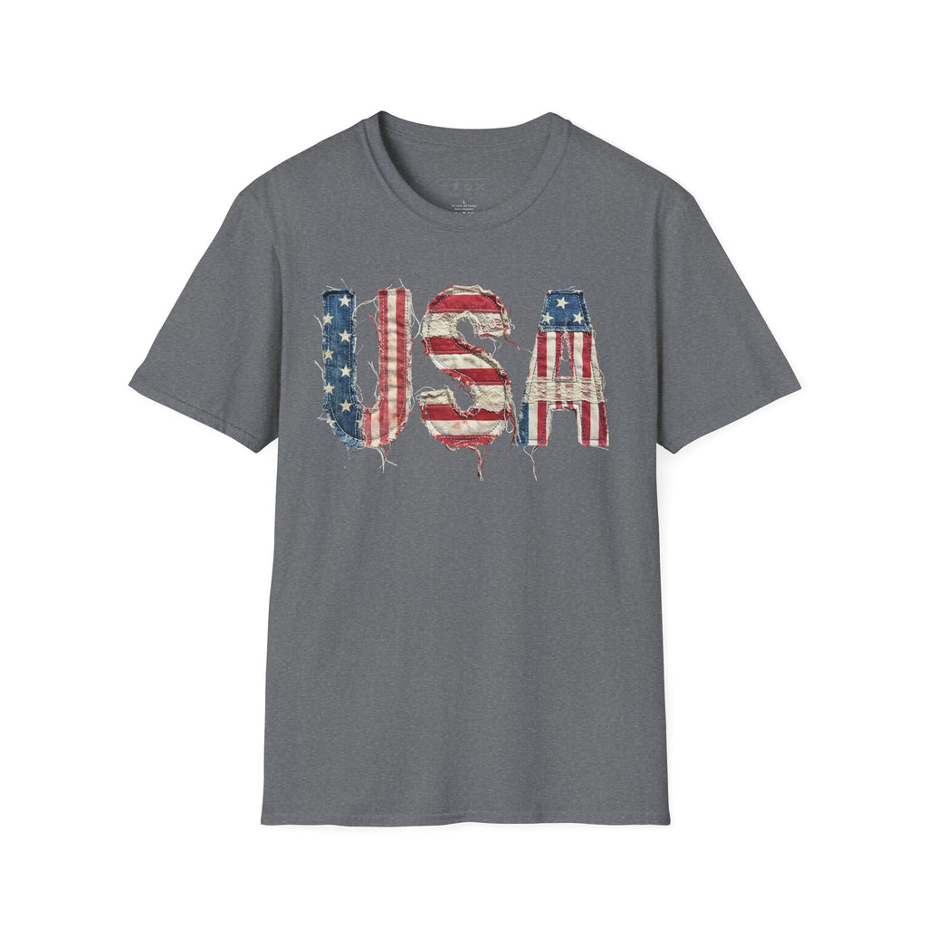 Copy of USA Flag Graphic T-Shirt — Distressed Americana Patriotic Tee