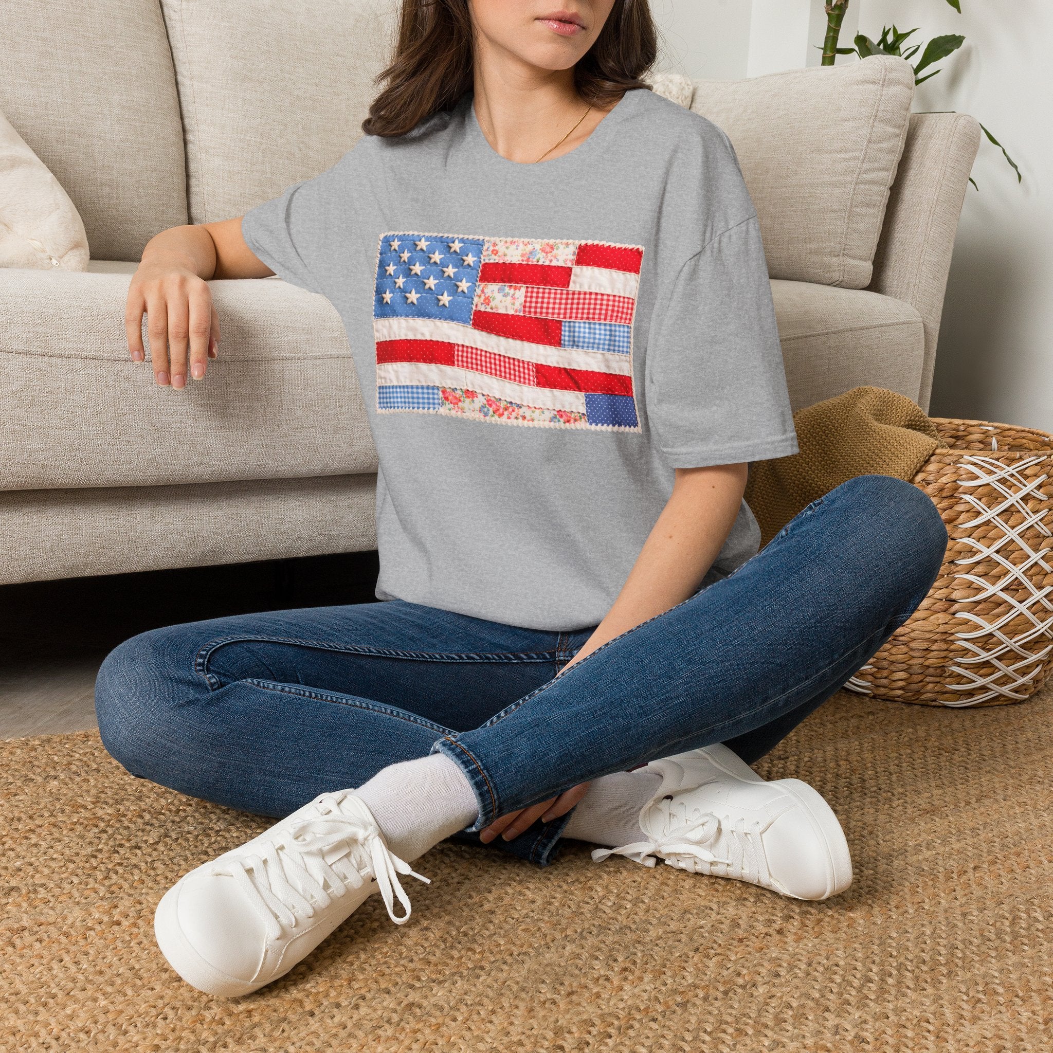 American Patchwork Flag T-Shirt