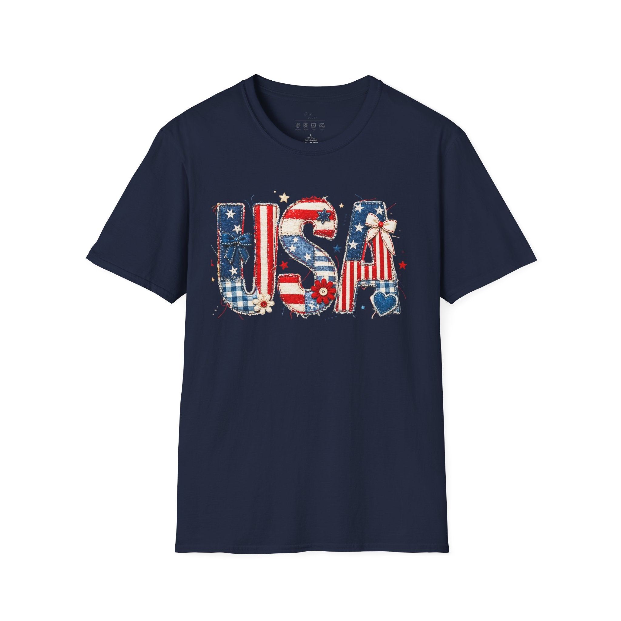 USA Patriotic T-Shirt — Red White Blue Americana Graphic Tee