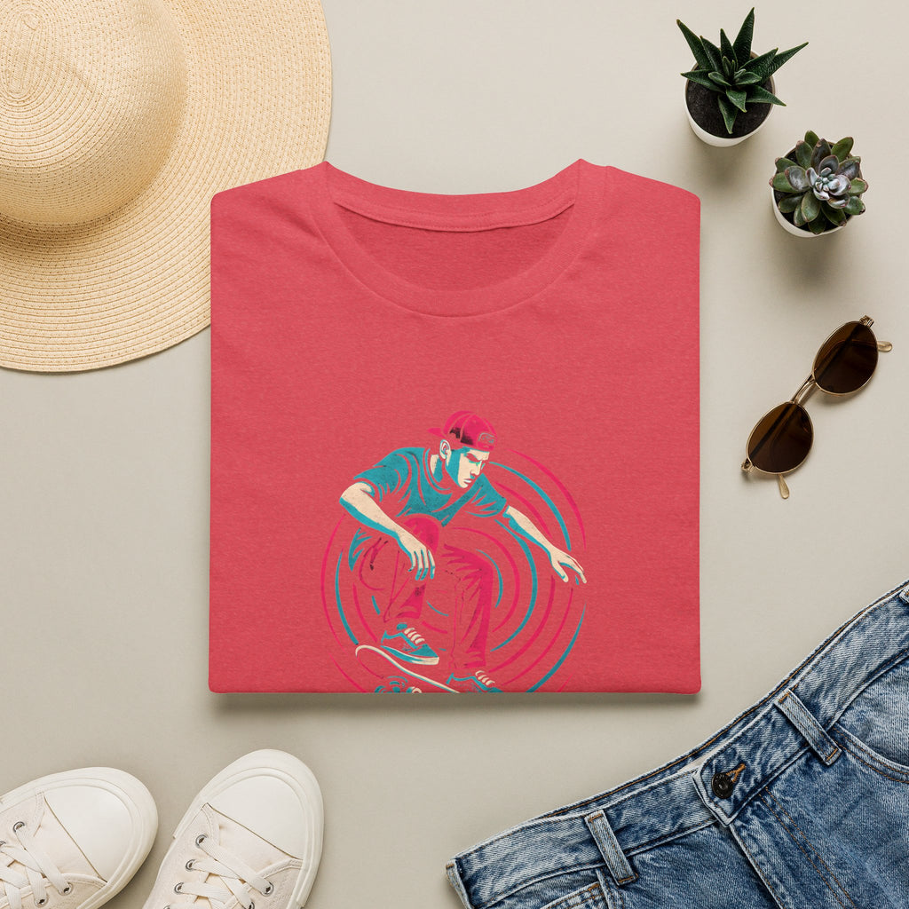Skateboarder performing trick T-Shirt
