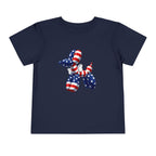 Toddler Tee Patriotic Balloon Dog  — USA Flag 4th of July Shirt