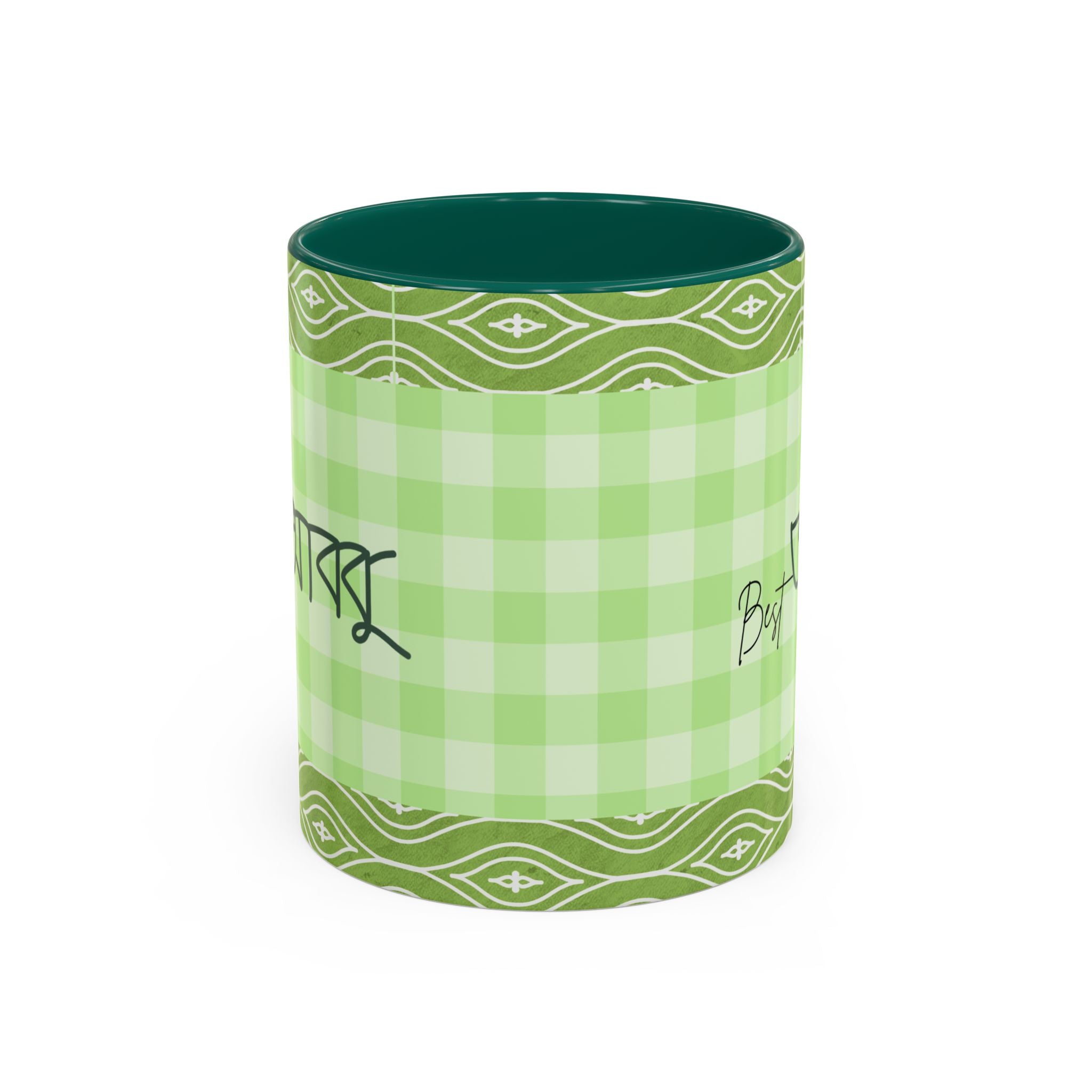 Best Abbu Mug — Green Plaid