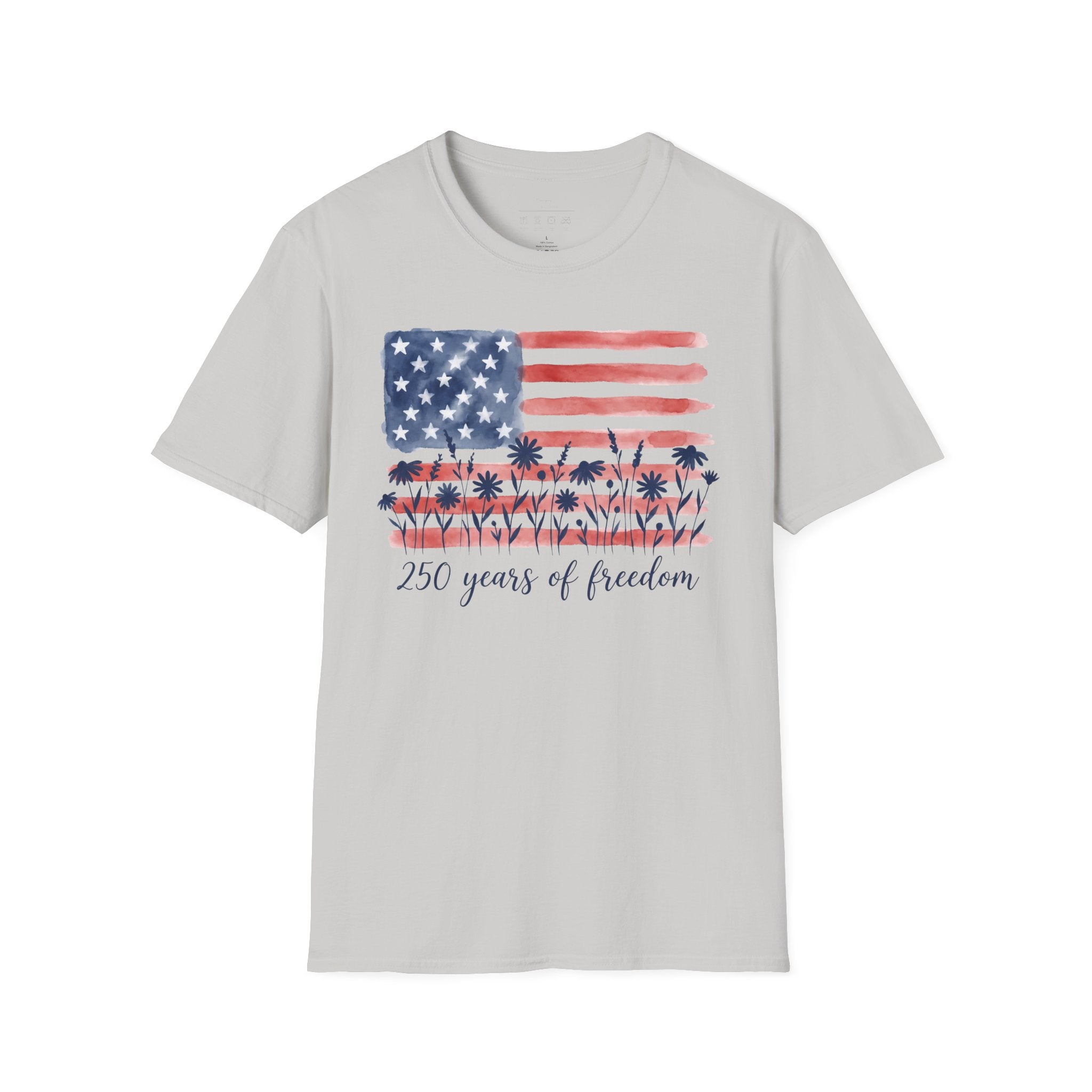American Flag Palm Trees T-Shirt — “250 Years of Freedom” Patriotic Tee