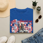 All American Dad T-Shirt — Patriotic Flag Boots Graphic Tee for Father's Day & 4th of July