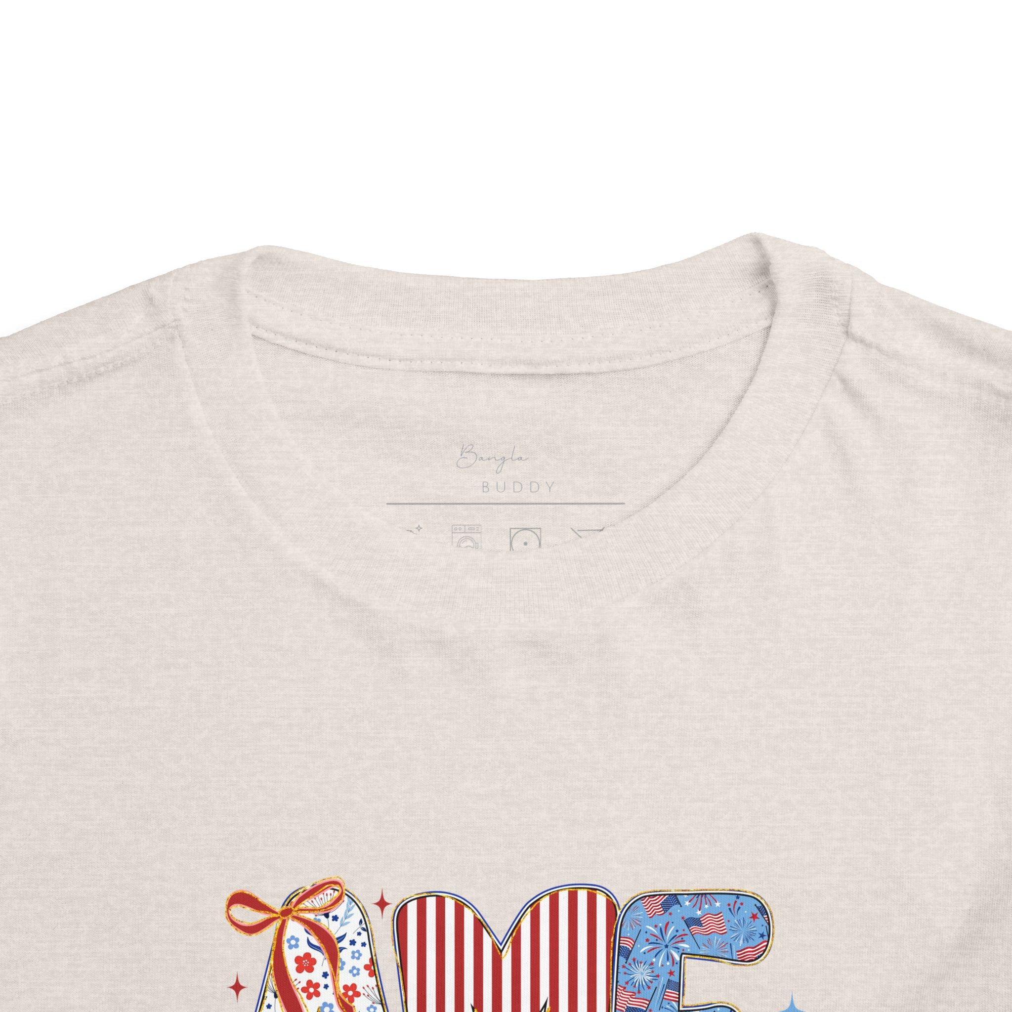 Toddler Tee America   — Patriotic Red White Blue Kids Shirt