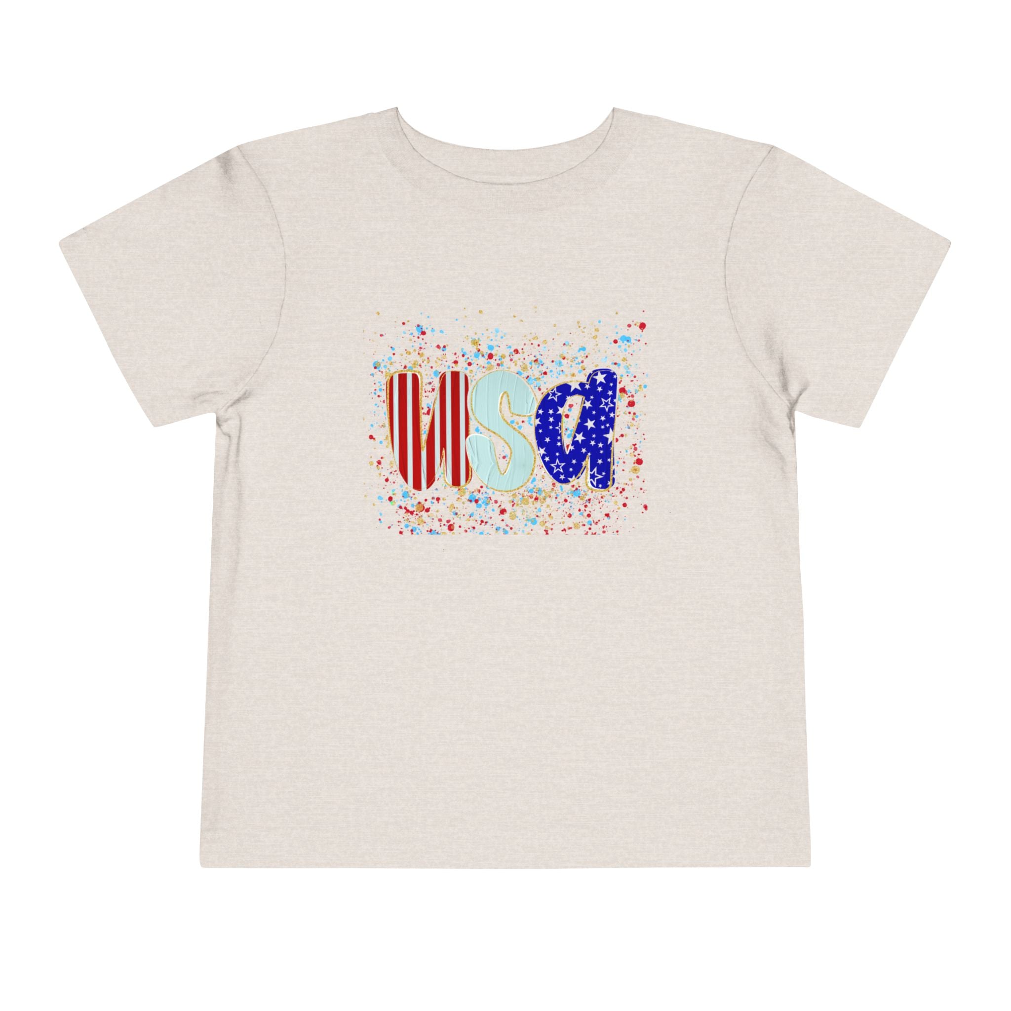 Toddler USA Flag Confetti Tee