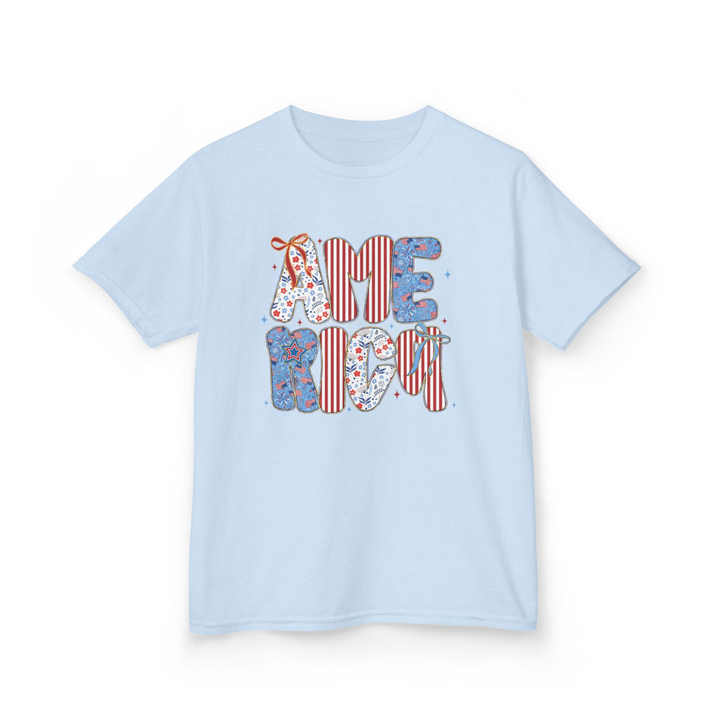 Youth, America Kid’s Tee — Patriotic Red White Blue Graphic