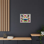 Framed Dhaka Rickshaw Folk Art Canvas