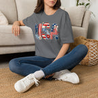USA Patriotic T-Shirt — Red White Blue Americana Graphic Tee