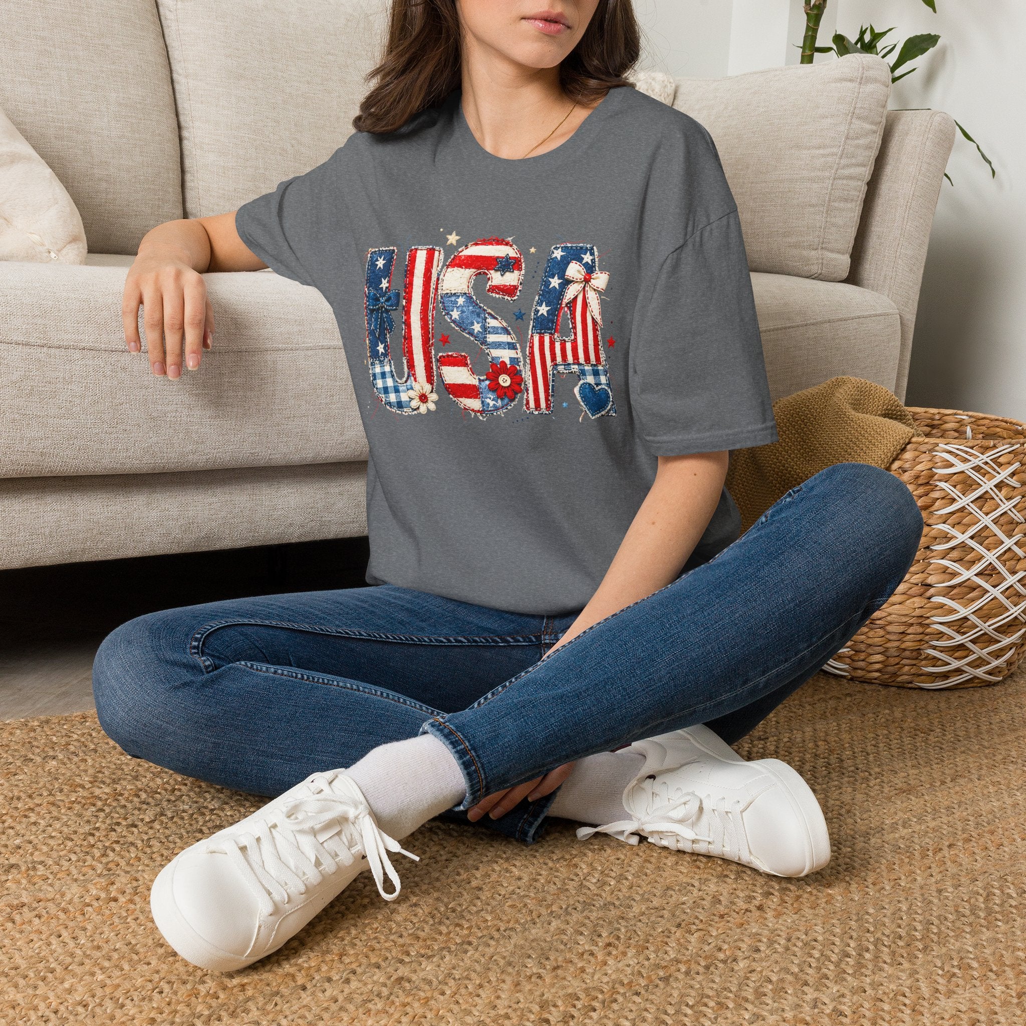 USA Patriotic T-Shirt — Red White Blue Americana Graphic Tee