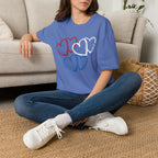 Patriotic Red White & Blue Heart T-Shirt
