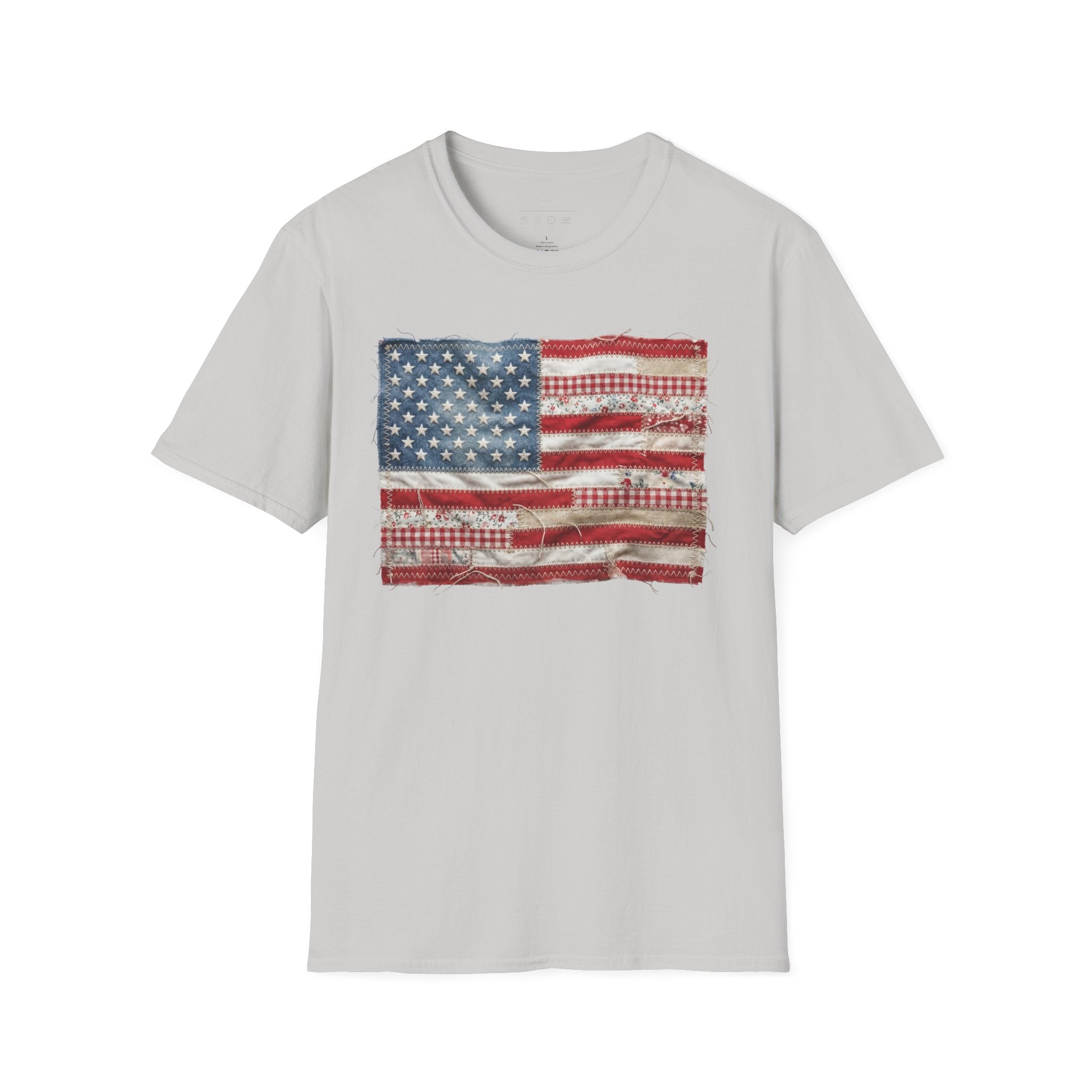 Distressed American Flag T‑Shirt — Vintage USA Patriotic Tee for 4th of July