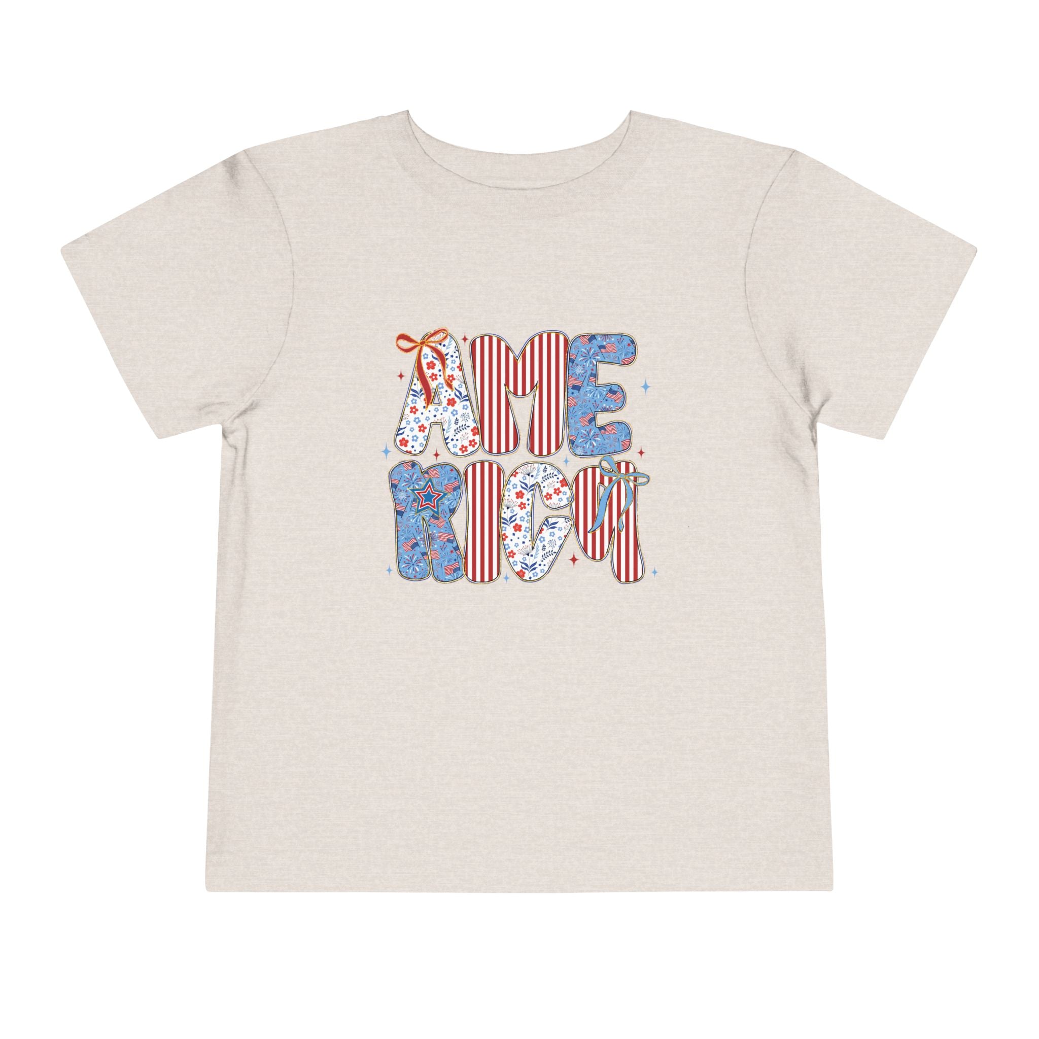 Toddler Tee America   — Patriotic Red White Blue Kids Shirt