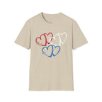 Patriotic Red White & Blue Heart T-Shirt