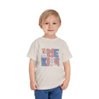 Toddler Tee America   — Patriotic Red White Blue Kids Shirt