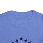 Toddler Tee - Patriotic American Flag Jet Spray Design (Fourth of July)