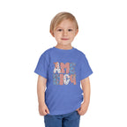 Toddler Tee America   — Patriotic Red White Blue Kids Shirt