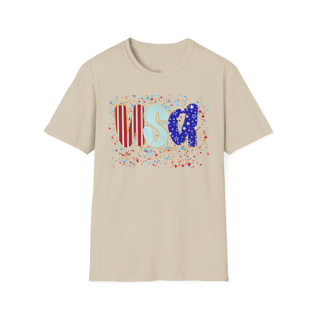 USA Patriotic T-Shirt — Red White & Blue Fourth of July Tee