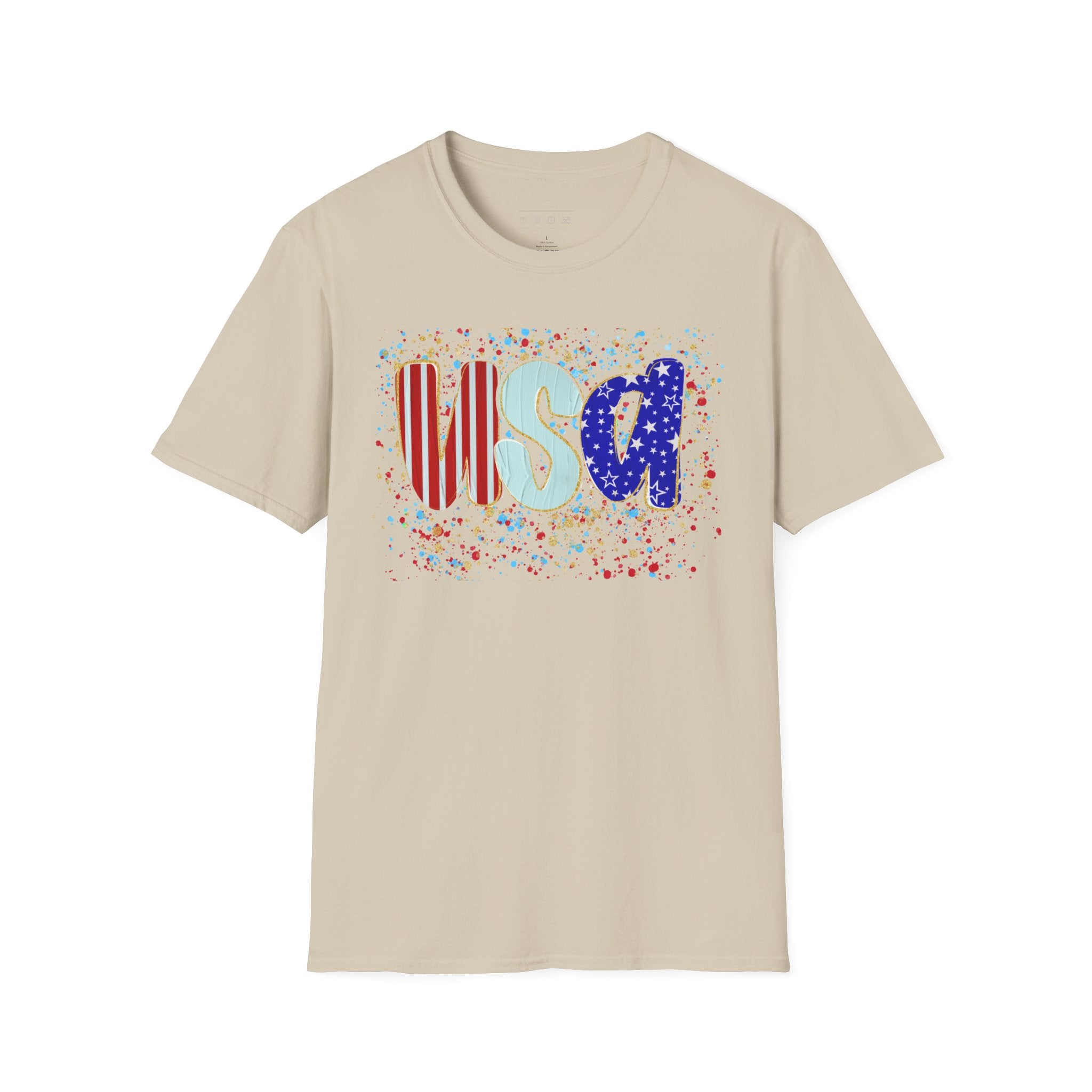 USA Patriotic T-Shirt — Red White & Blue Fourth of July Tee